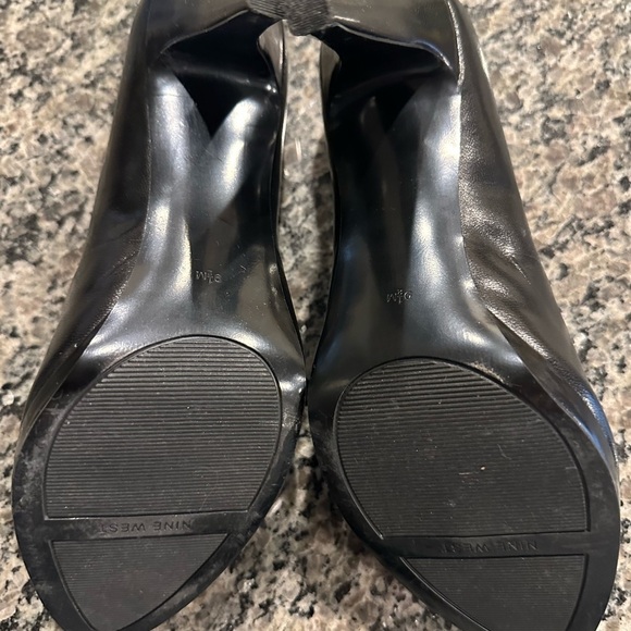 NINE WEST Leather Platform Heels - Picture 3 of 5